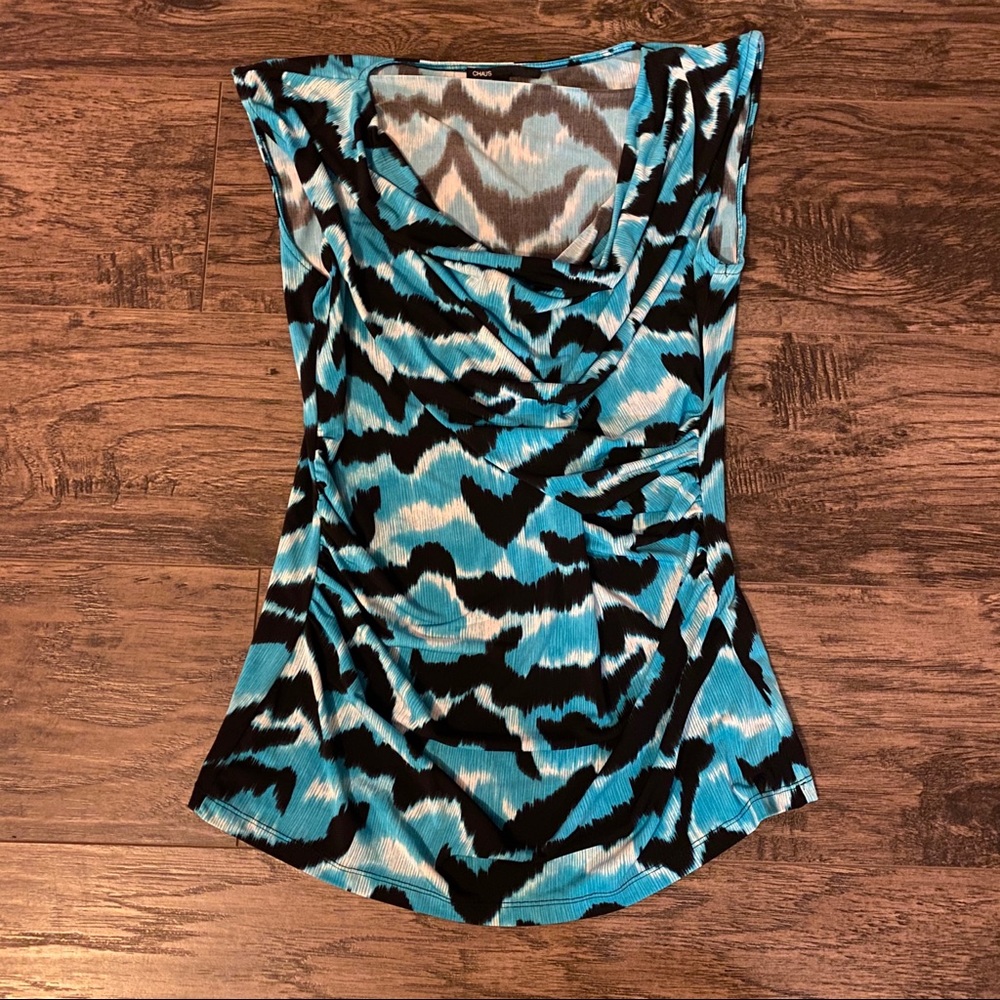 Chaus Blue Top